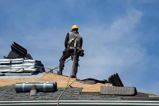 Professional Roofing technician working in Minersville, PA